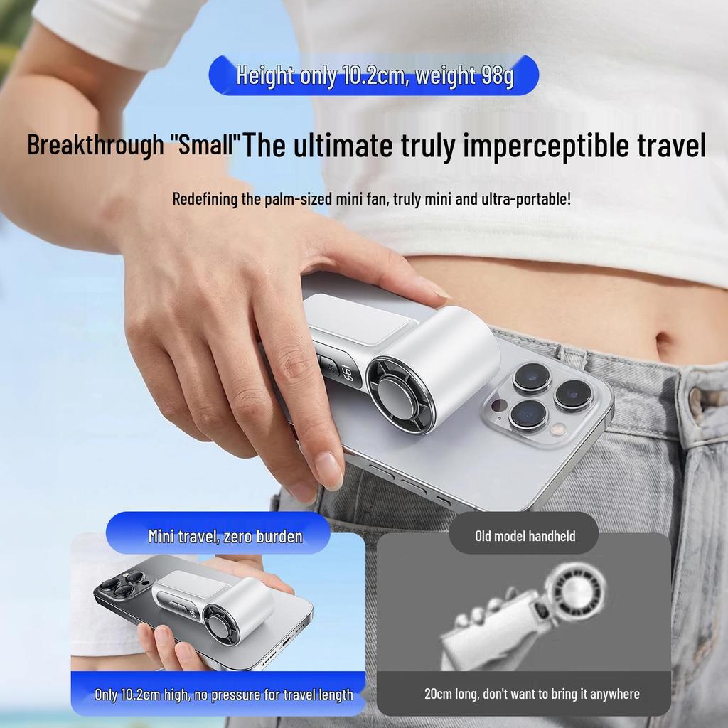 2026 USB Rechargeable Mini Handheld Fan with Long Battery Life and Ice Pack Feature