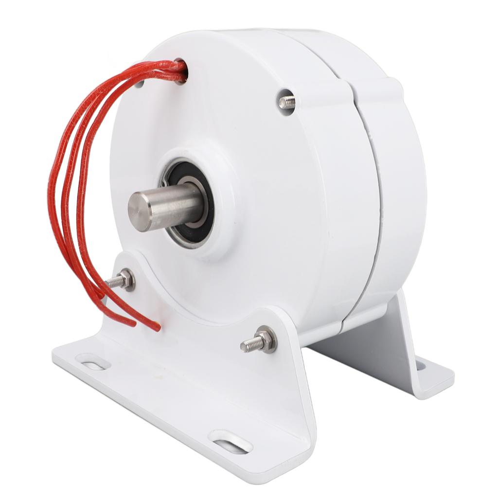 Permanent Magnet Generator Dual Shaft 24V 3 Phase Synchronous Generator Alternator with Base for