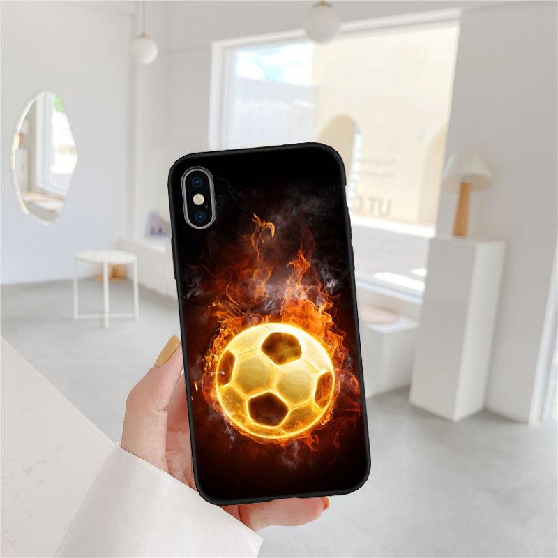 BF58 Мягкий чехол для телефона в виде футбольного мяча для Xiaomi Poco C40 C50 C51 C55 C65 C71 C75 F3 F5 F6 F7 M2 M3 Pro Ultra