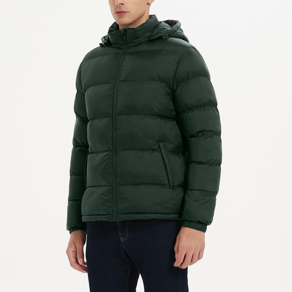 CEEN Lightweight Down Jacket for Fall and Lightweight and Comfortable for Outdoor Casual Hooded Warm and Warm for Commuting and Solid Unisex Men's