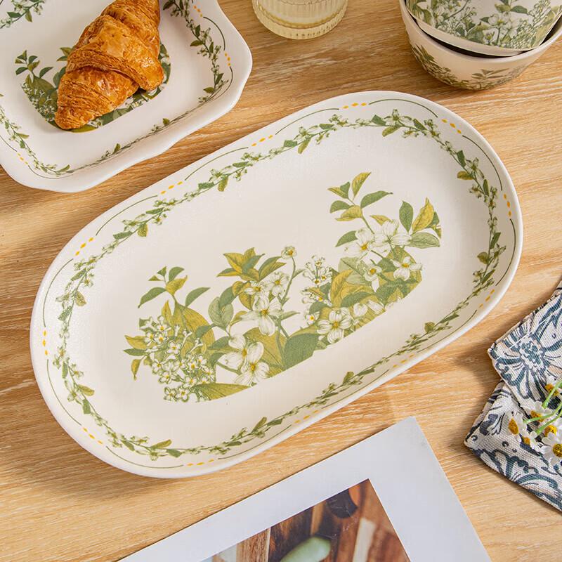 Zhishi Lily of the Valley Ceramic Tableware Set