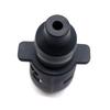 European 7-Pin Nylon Plug Socket with Rubber Pad for RV Trailer
