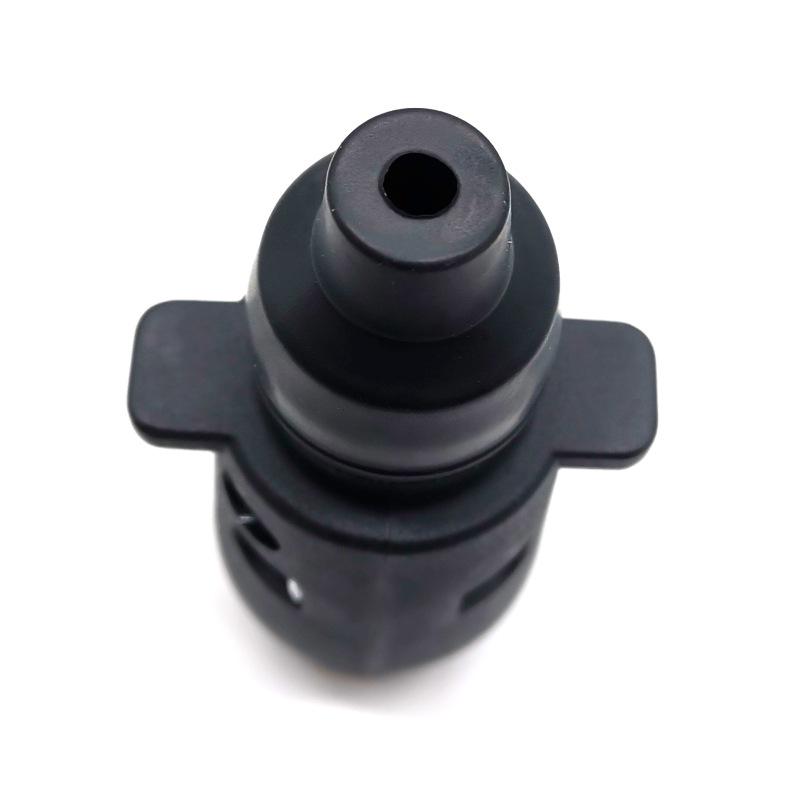 European 7-Pin Nylon Plug Socket with Rubber Pad for RV Trailer