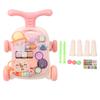 Baby Walker Detachable Piano Board Triangular Structure Play Panel Walk Learning Toy with Water Box