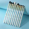 BEILI Кисти для макияжа белый золотой 10 шт. тени для век брови набор кистей для подводки глаз козья шерсть инструменты для макияжа глаз brochas maquillaje