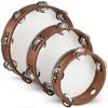 Wooden Tambourine Drum 4/6/7/8/9/10in Percussion Drum Tambourines Musical Instrument  Party