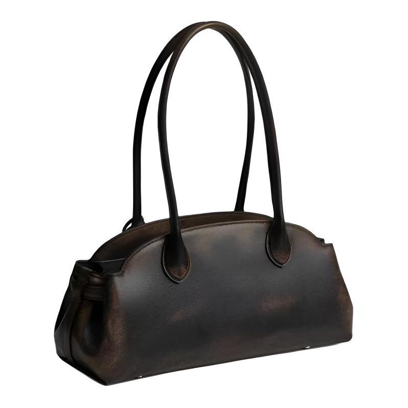 COACH Empire Carryall 34 Brand Logo Leather Shoulder Bag Large Women's Brown