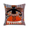 Halloween Horror Pumpkin Print Pattern Cushion Cover Home Living Room Sofa Decoration Throw Pillow Cover 45x45cm