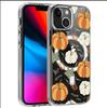 Магнитный чехол для телефона с блоками цвета и тыквой для iPhone 15/16/17 Pro Max - Прозрачный, Полная защита