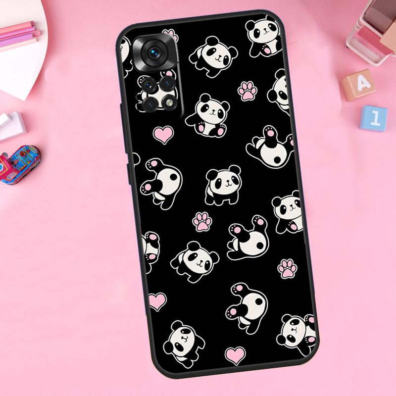 Cartoon Panda For Xiaomi Redmi Note 14 10 11 12 13 15 Pro Plus Phone Case For Redmi 15C 14C 10C 12C 13C 15