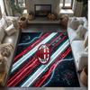 Фланелевый ковер с принтом AC Milan, нескользящий, мягкий, из полиэстера, для пола, декоративный коврик для спальни, гостиной, дивана, игровой комнаты, домашний декор