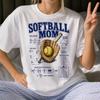 Funny Softball Mom Shirt - Retro Sports & Fitness Gift - Sarcastic Softball Mom Clothing