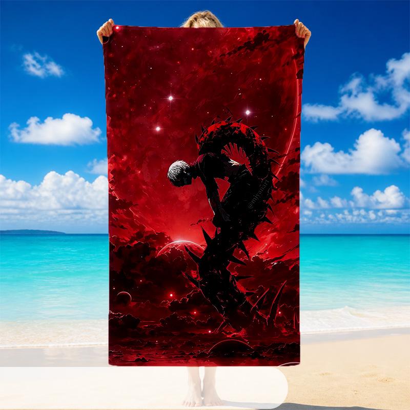Tokyo Ghoul Beach Towel, Soft Large Absorbent Towel For Beach Swimming Pool Travel Vacation