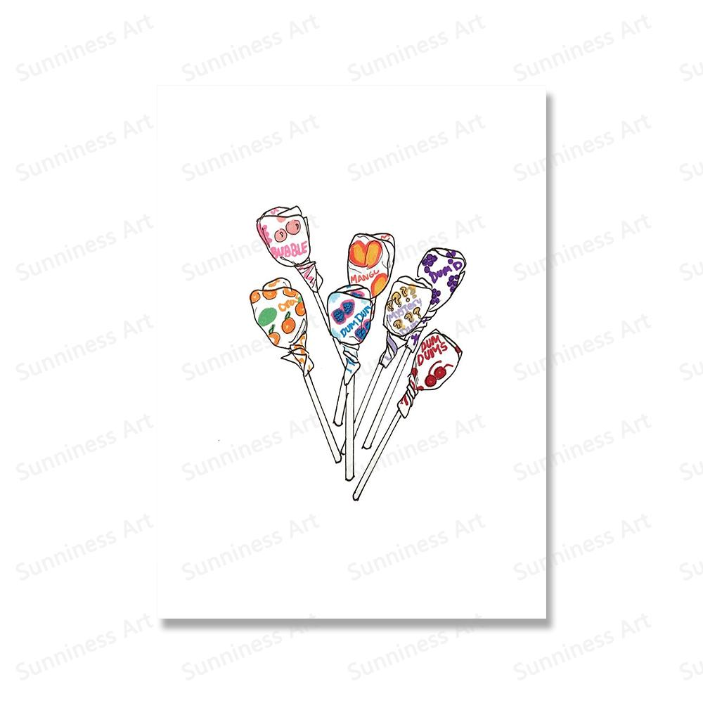 Nordic Food Flowers Coffee Cups Aperol Mac and Cheese Wall Art Canvas Painting Posters Print Pictures For Living Room Home Decor