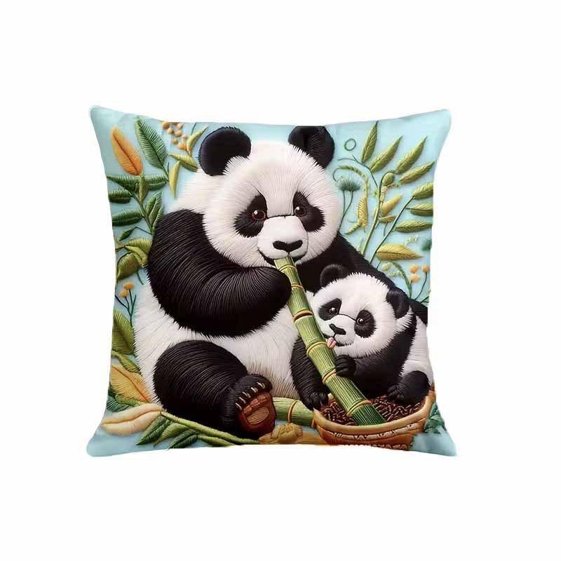 Яркая наволочка из короткого плюша в богемном стиле 45x45см Очаровательный котенок Декор для гостиной спальни (Вставка для подушки не входит в комплект)