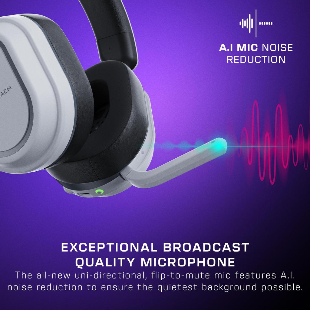 TURTLE BEACH Gaming Headset Stealth 700 Gen 3 PS White Wireless Dual Simultaneous Connection Compatible with Deck 60mm Foldable Unidirectional