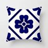 Blue White Porcelain Print Cushions Case Bohemian Style Mandala Geometry Pillows Case Modern Fashion Sofa Chairs Throw Pillows