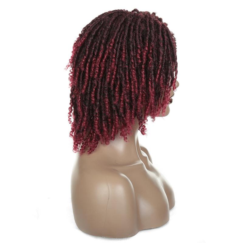 Синтетический короткий парик дреды Раста фальшивые локоны парики Афро боб черный твист парик из искусственных волос мужской натуральный парики с косами