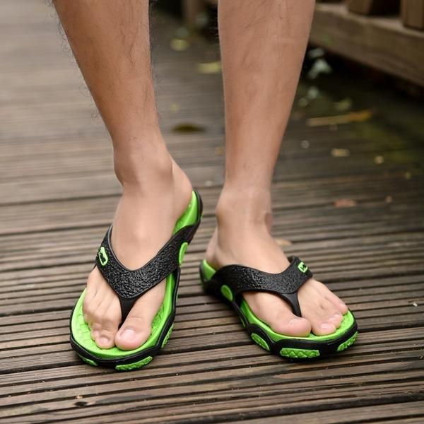 Мужские легкие сандалии, летние повседневные шлепанцы