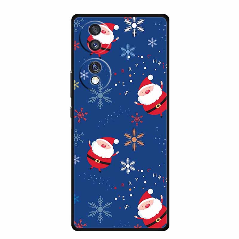 Чехол для Honor 70 Pro Plus Рождественский Мягкий Силикон ТПУ Задняя крышка телефона для Huawei Honor 70 Pro+ Honor70 Lite Мультяшная Capa Funda