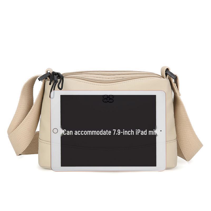 Компактная женская многослойная сумка кроссбоди из ткани Оксфорд - Большая вместимость, повседневная наплечная сумка