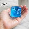 Relaxing Desk Toy Shapeable Cheese Cube Squeeze Toy, Anxiety Relief Block Sensory Stress Reduction Fake Pinch Home Office Relaxation Tool Gel Filling