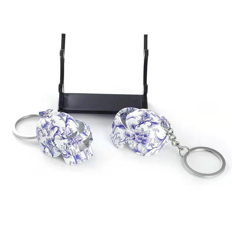 Chicken Game Metal Weapon Model Keychain: 12cm AKM 98K PUBG Pendant Gift