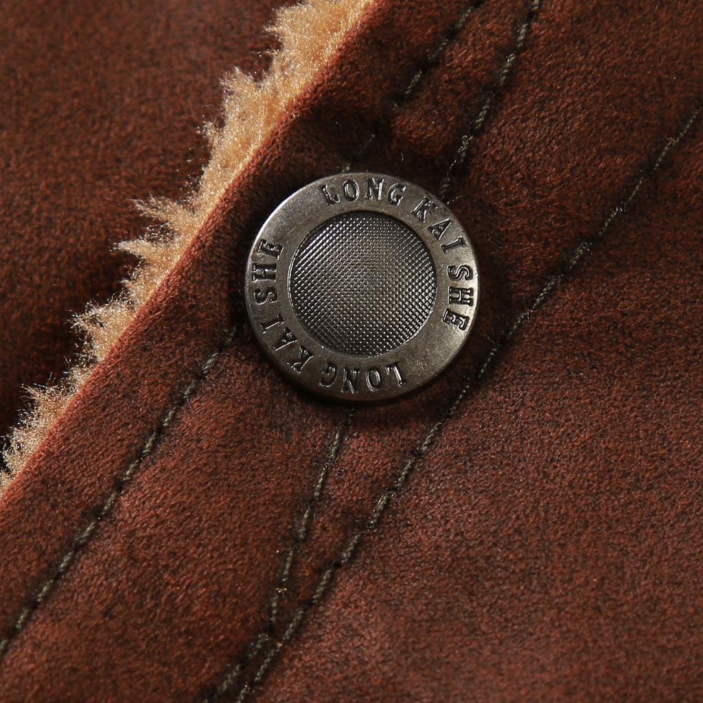 Меховая цельная куртка мужская зимняя бархатная куртка с лацканами мужская свободная бархатная куртка мужская одежда