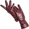 Classic Women's Gloves Color Sheepskin Winter Warm Thin Fashion Touch Screen Gloves High Quality