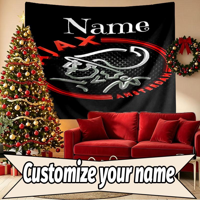 Custom Name Personalized Ajax Print Tapestry, Wall Art Decor, Bedroom, Dorm, Apartment, LivingRoom, Party Backdrop, Gift for Birthday