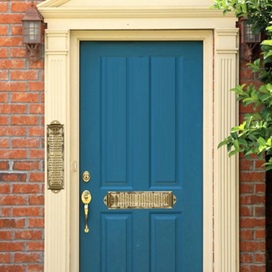 Дверная мезуза, нержавеющая, устойчивая к коррозии металлическая еврейская мезуза, налет, украшение для двери, окна, благословение, подарок