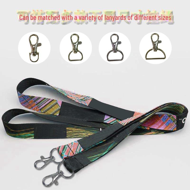 Поводок для собак из цинкового сплава с карабином, крючком и зажимом для шнурка KT-K3-15MM