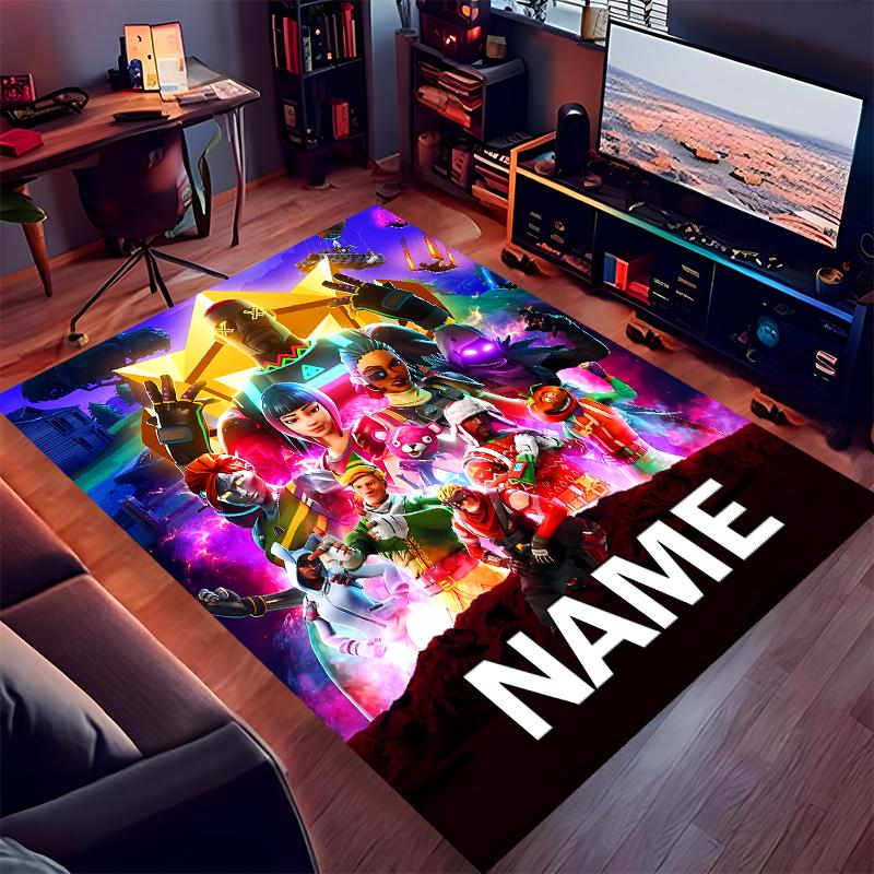 Custom personalization Fortnite Print Area Rug - Soft, Washable Non-Slip Indoor Mat,Living Room,Home&Office Decorative Rug