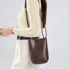 Leather Retro Shoulder Messenger Bag Mobile Phone Bag Women's Summer New High-end Bucket Bag Small Bag Commuter