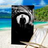 Ultra-Soft Beach Towel with 007 James Bond Theme,Ideal for Pool - Camping, Diving - Perfect Travel Essential, Vibrant Beach Towel.