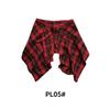 High Street Punk Tie-Waist Plaid Layered Men's Assymetric Top