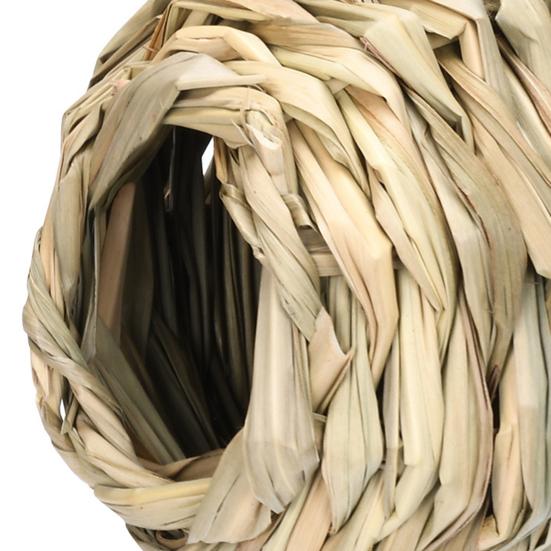 Уличное Птичье Гнездо Натуральная Трава Ручной Работы Большое Пространство Сферическое Соломенное Лежак Среда Обитания Пещера Удобное Гнездо Колибри Двор