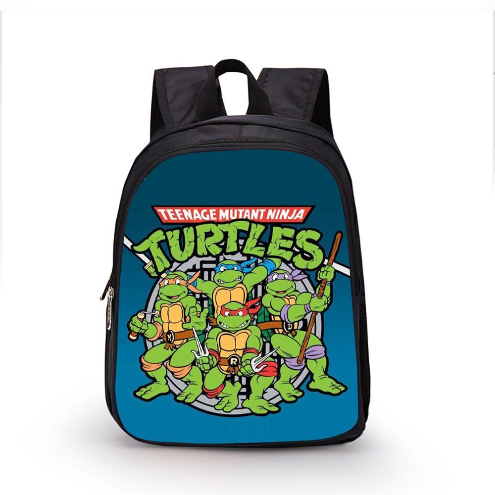 Детский мультяшный водонепроницаемый школьный рюкзак TMNT большой вместимости и с дышащей конструкцией