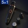 5-In-1 Electric Men Shaver USB Charging Waterproof Nose Hair Clipper Face Cleaning Brush