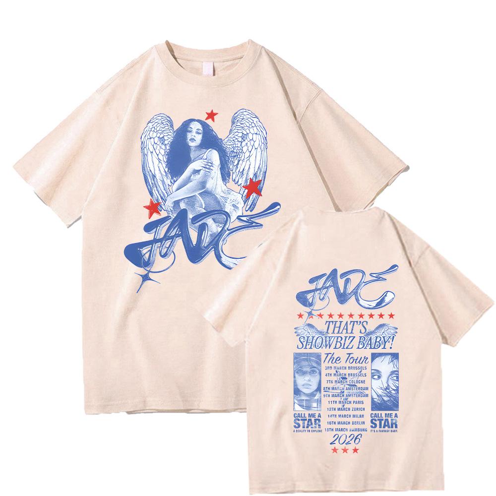 That'S Showbiz Baby! Tour 2026 Dateback Tee Jade Thirlwall T-shirts Summer Cotton Vintage Punk Ropa Top Unisex