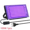 UV Black Light 50W 100W 150W Outdoor LED Flood Light Black Light LED Spotlight 395nm Lamp for Disco Glow Party Stage Light