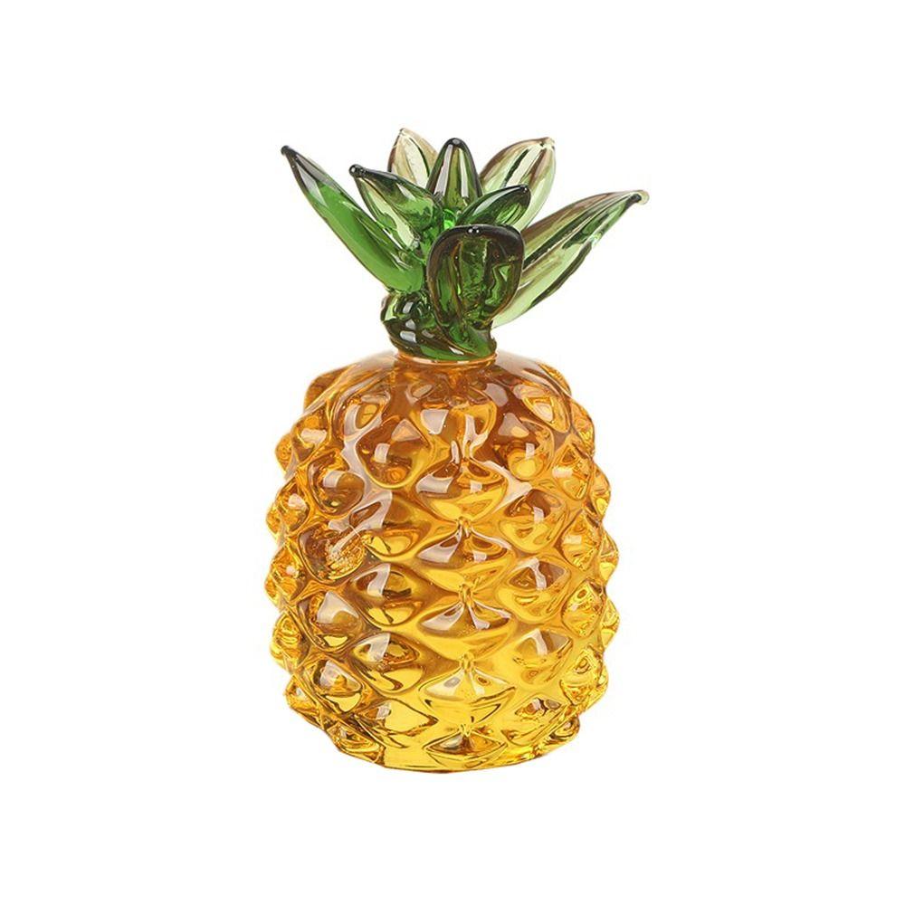 Яркая хрустальная статуэтка из хрустального фрукта, настольное украшение ручной работы, маленькая статуэтка из фрукта для дома