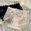 Plus Size Women's Light Luxury Lace Mesh Hollow Skin Friendly Breathable Comfortable Non Trace Mid Waist Underwear