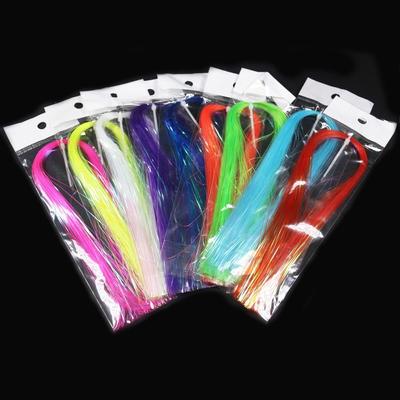 Shining Fly Fishing Assist Hooks Line Fly Tying Tinsel Jig Hook Streamer Fly Tying Materials