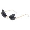 Personalized Dragonfly Wings Sunglasses Women'S Dance Catwalk Exaggerated Gradual Change Of Color Sunglasses Glasses Tide