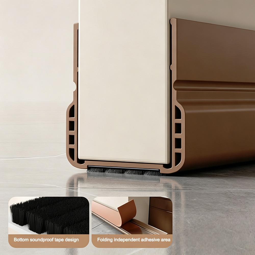 Windproof Dustproof Door Bottom Seal Strip Under Door Draft Stopper  Door Thickness 3.5-5cm