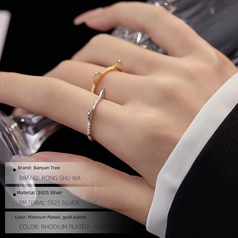 Кольцо Banyan Tree S925 Silver Cute Cat Ring - Женский модный дизайн с котенком
