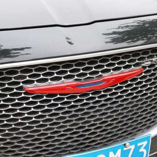 Красная передняя центральная решетка автомобиля декоративная накладка Трим Для Chrysler 300 2015-