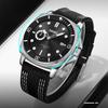 Часы для спорта черные часы на руку стильные брендовые часы с нейлоновым ремешком водонепроницаемые большие повседневные деловые аналоговые флуоресцентные роскошные настоящие черные часы для