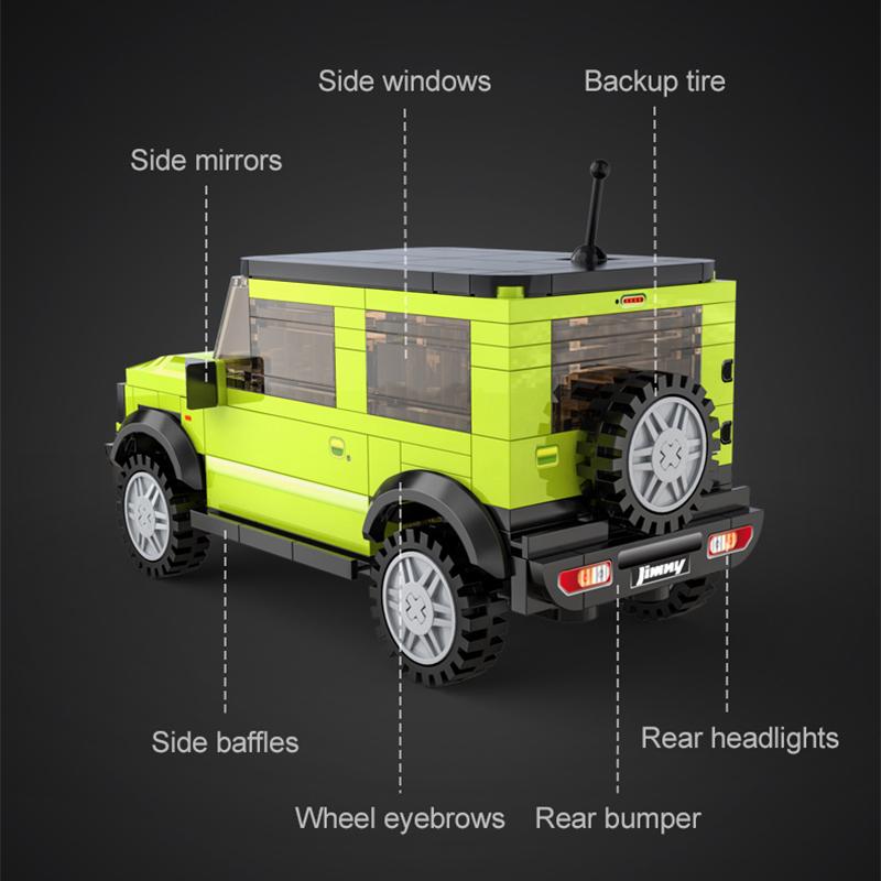 Cada 1:24 City SUV Compatible Off-road Racing Car Vehicle Building Block Classic Technical Bricks Toys for Children Gift
